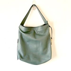 Fossil Maya Hobo in Steel Blue Small